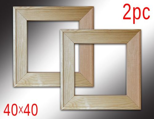 2 מסגרות עץ בגודל 40X40 ס"מ לקנבס