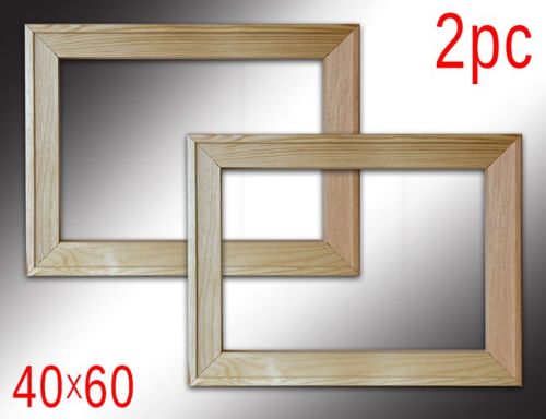 2 מסגרות עץ בגודל 40X60 ס"מ לקנבס