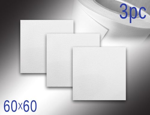 בד קנבס מגולגל 60X60 ס"מ 3 יחידות ללא מסגרת