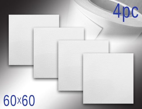 בד קנבס מגולגל 60X60 ס"מ 4 יחידות ללא מסגרת